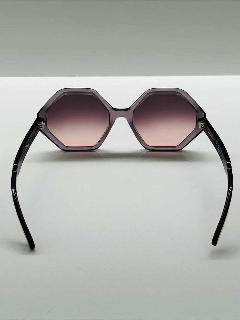Salvatore Ferragamo Gradient Grey Geometric Sunglasses